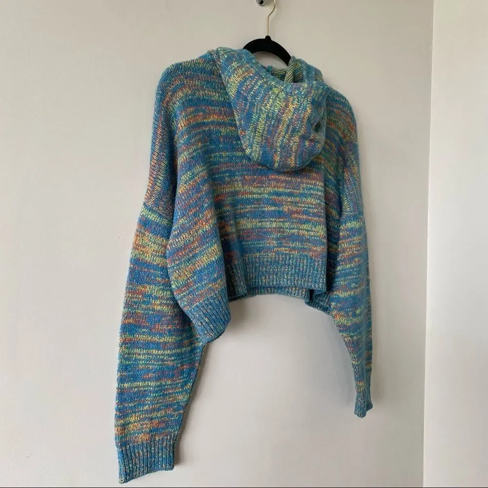 Uo Space Dye Hooded Pullover Jumper (Size:XS) - Picture 6 of 11